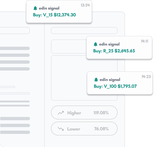 Live trading signal notifications